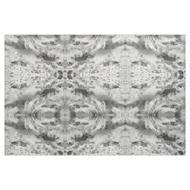 Fält i Basalt Black & White Photo Fabric Tyg (Fat Quarter)