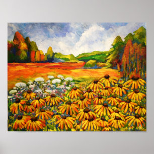 Fält i Black Eyed Susan Poster
