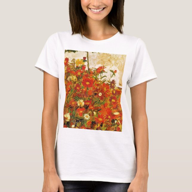 Fält i blommor - Egon Schiele T Shirt (Framsida)