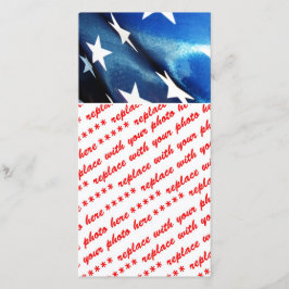 Fält i Blue of the American Flagga