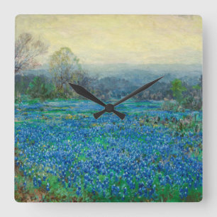 Fält i Bluebonnets, 1918-1920 av Julian Onderdon Fyrkantig Klocka