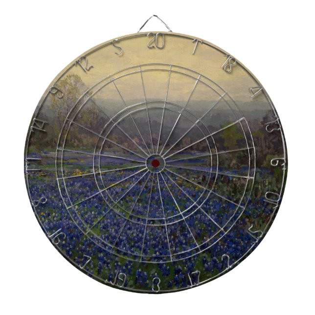 Fält i Blurnetblommor (Landsbygdens landskap) Darttavla (Framsidan)