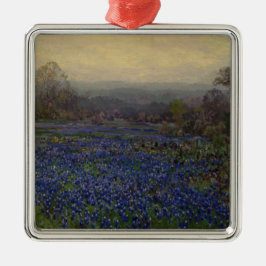 Fält i Blurnetblommor (Landsbygdens landskap) Julgransprydnad Metall