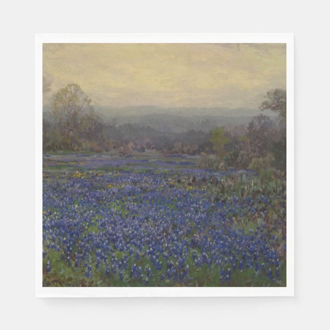 Fält i Blurnetblommor (Landsbygdens landskap) Pappersservett (Framsidan)