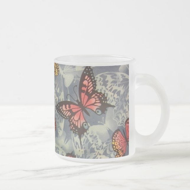Fält i Butterflies Frostad Glasmugg (Höger)