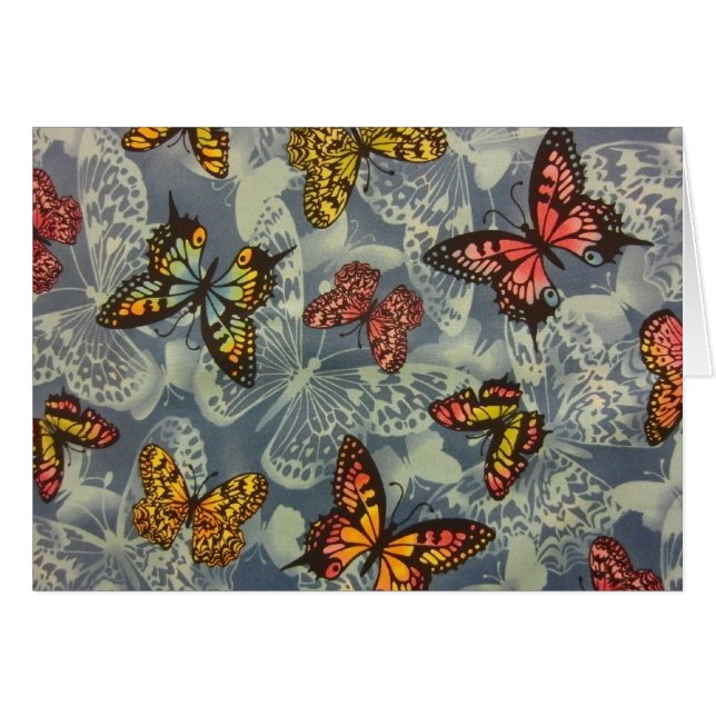 Fält i Butterflies Hälsningskort (Framsidan Horizontal)