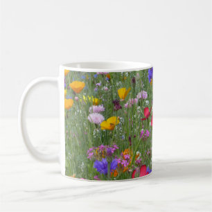 Fält i Colorful Flowers Two-Tone Coffee Mugg