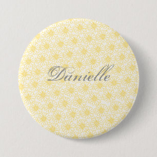 Fält i Daisy Button, Gula blommor Knapp