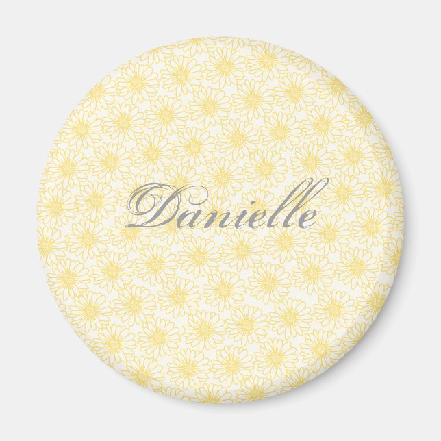 Fält i Daisy Magnet, Gula blommor Magnet (Framsidan)