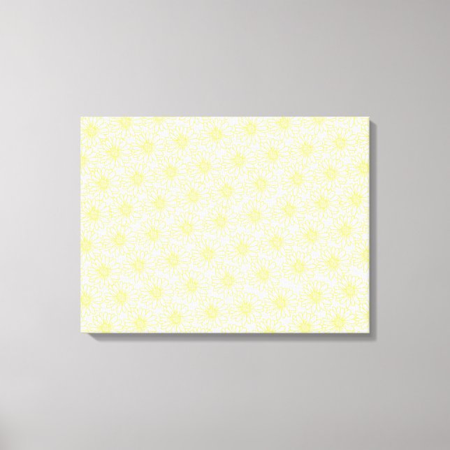 Fält i Daisyns Kanvastryck, Gult Canvastryck (Framsida)