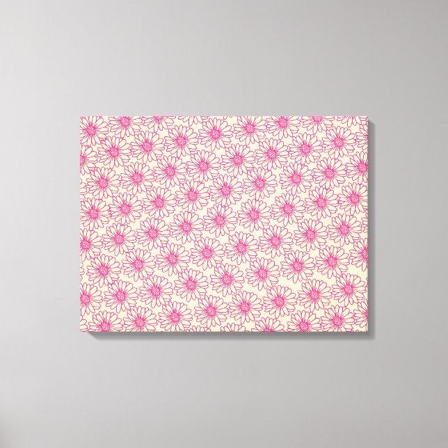 Fält i Daisyns Kanvastryck, Magenta Canvastryck (Framsida)