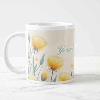 Fält i det ändlösa Kärlek Jumbo Mugg