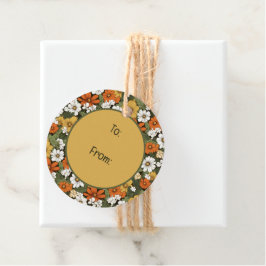 Fält i Flowers Gåvor Etiketter