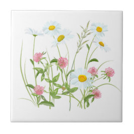 Fält i Flowers | Keramiska plattor av Anpassningsb Kakelplatta