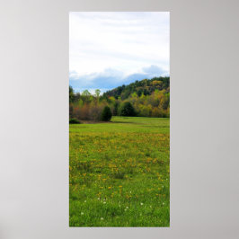Fält i Flowers Poster