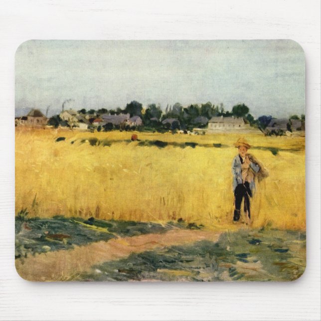 Fält i Grain (av Berthe Morisot) Musmatta (Framsidan)