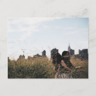 Fält i Guld NYC LIC Nature Porträtt Photo Vykort