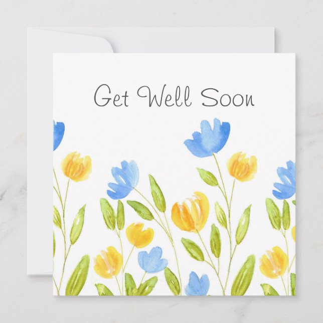 FÄLT i GULT BLÅA BLOMMOR (Framsida)