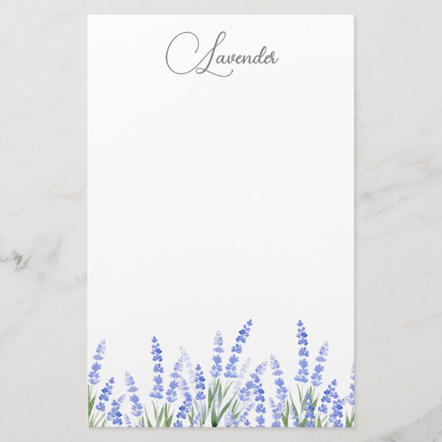 Fält i Lavender 2 Brevpapper (Framsida)