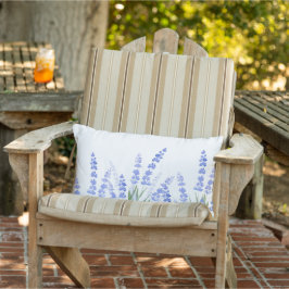 Fält i Lavender 2 Lumbarkudde