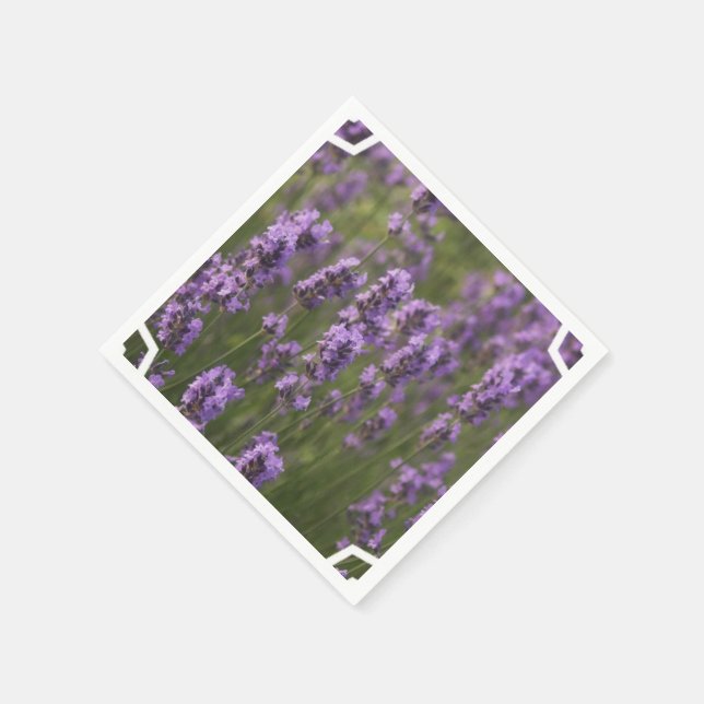 Fält i Lavender Pappersservett (Hörn)