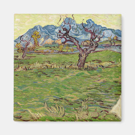 Fält i närheten av Alpelare Vincent van Gogh Magnet