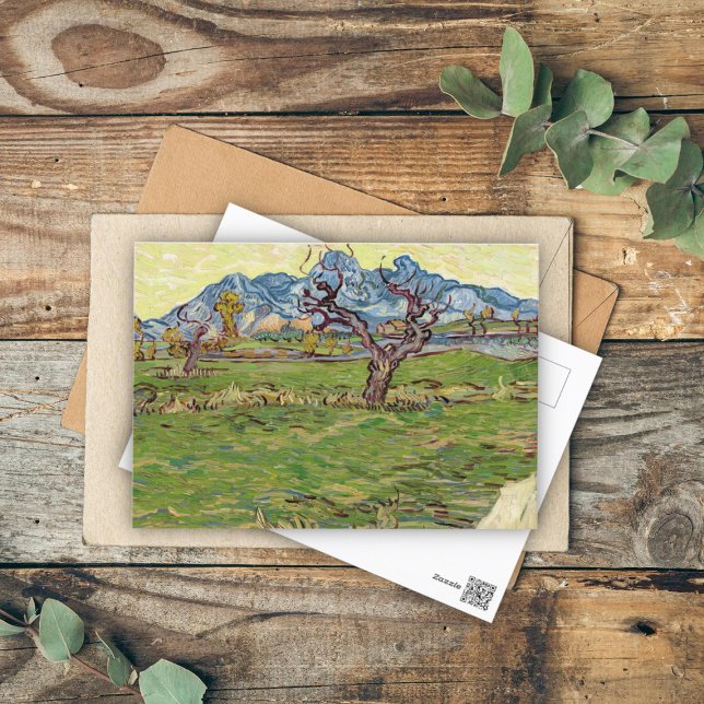 Fält i närheten av Alpelare Vincent van Gogh Vykort (Skapare uppladdad)