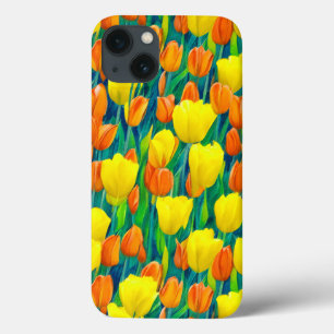 Fält i Orange- och Gult Tulips
