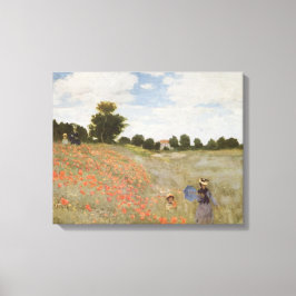 Fält i Poppies Claude Monet Canvastryck