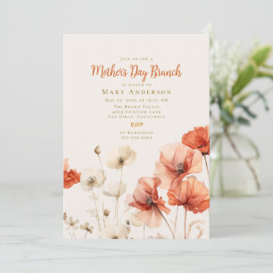 Fält i Poppies Mors dag Brunch Inbjudningar