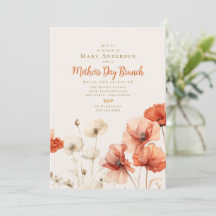 Fält i Poppies Mors dag Brunch Inbjudningar