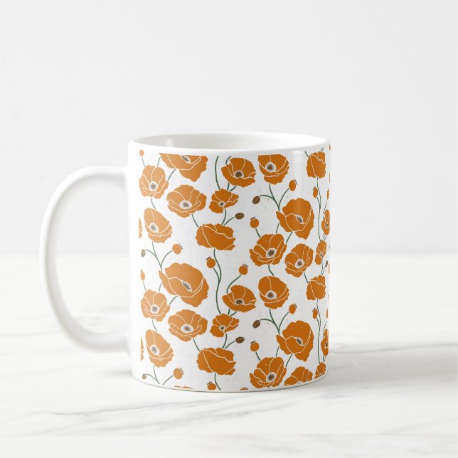 Fält i Poppies-orangen Kaffemugg (Vänster)