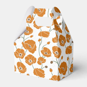 Fält i Poppies-orangen Presentaskar