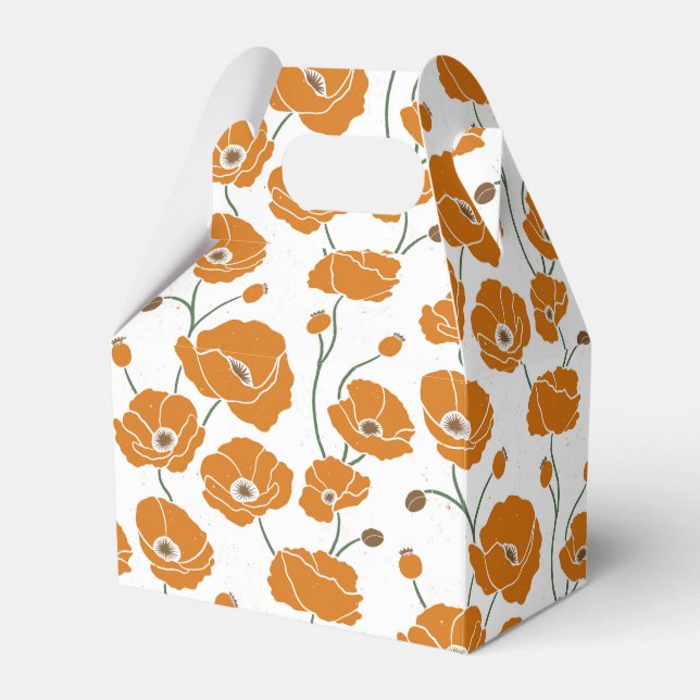 Fält i Poppies-orangen Presentaskar (Framsidan Sidan)