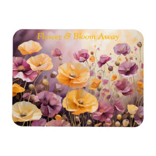 Fält i Poppies Serene och Vibrant Magnet
