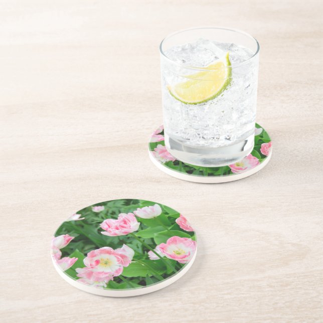 Fält i rosa tulpaner underlägg (Sidan)