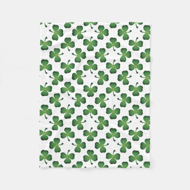 Fält i Shamrock Klöver Fleece Blanket (Framsidan)