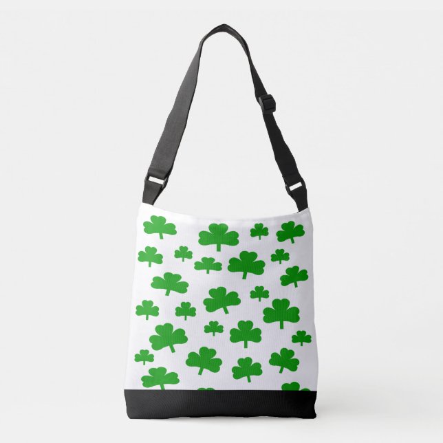 Fält i Shamrocks till säcken Axelväska (Framsida)
