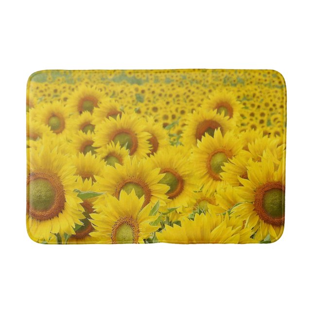 Fält i Solblommor Design Bath Mat Badrumsmatta (Framsidan)