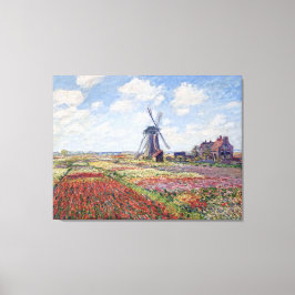 Fält i Tulip, av Claude Monet Canvastryck