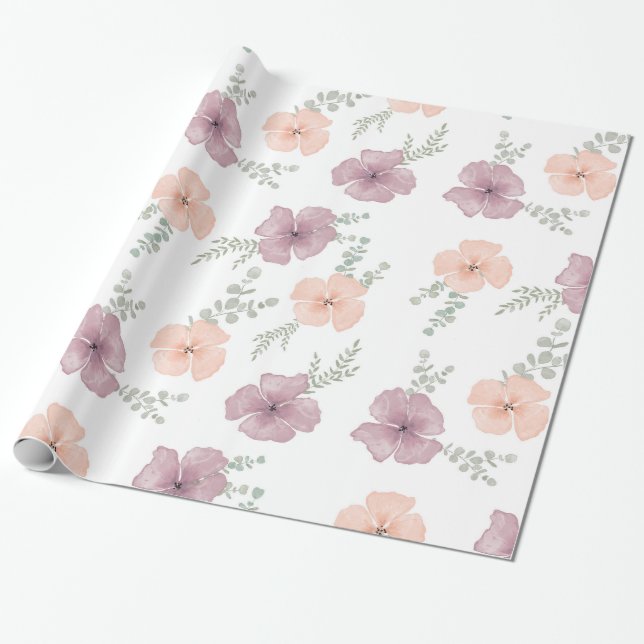 fält i vår, ömma blommor Blällning Papper Presentpapper (Utrullad)