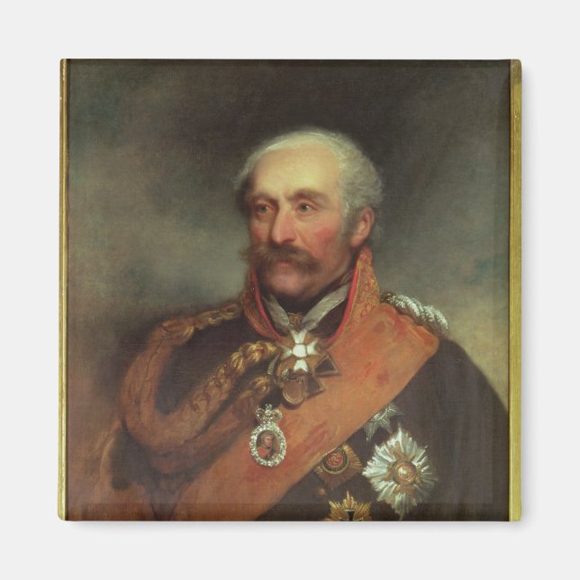 Fält Marshal Prince Von Blucher c.1816 Magnet (Framsidan)
