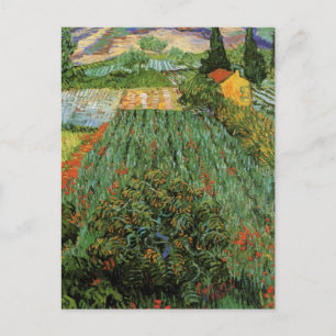 Fält med Poppies från Vincent van Gogh Vykort
