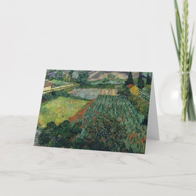 Fält med Poppies | Vincent van Gogh Kort (Framsida)