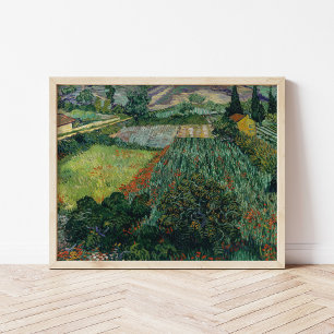 Fält med Poppies Vincent van Gogh Poster