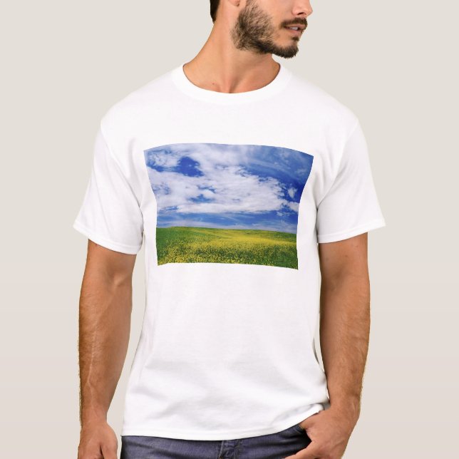 Fält med raps eller senapsblommor, Palouse Tee (Framsida)