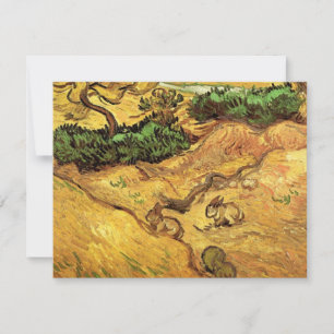 Fält med två kaniner av Vincent van Gogh