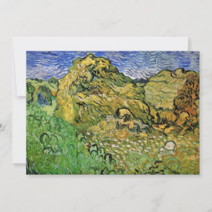 Fält med vete-stackar av Vincent van Gogh