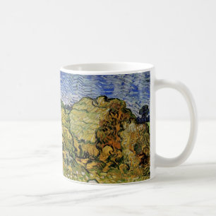 Fält med vete-stackar av Vincent van Gogh Kaffemugg