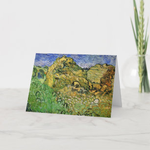 Fält med vete-stackar av Vincent van Gogh Kort